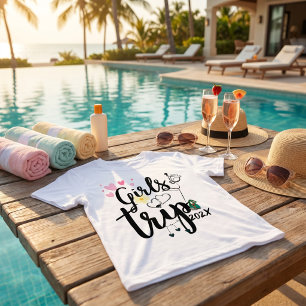 Camiseta Viagem de Meninas 2025 - Pulsação de Fim de Semana