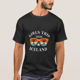 Camiseta Viagem de Meninas 2026 Islândia Férias de Primaver
