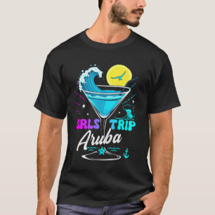 Camiseta Viagem de Meninas Aruba 2026 Fim de Semana de Aniv