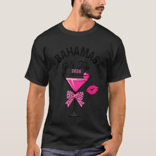 Camiseta Viagem de Meninas Bahamas 2026 Férias da Turma de