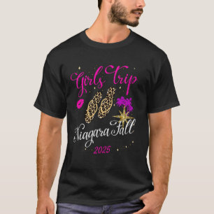 Camiseta Viagem de Meninas Cataratas do Niágara Outono 2025