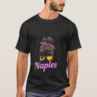 Camiseta Viagem de Meninas Combinando Naples Flórida Coque