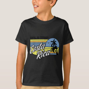 Camiseta Viagem de meninas costa rica correspondência engra