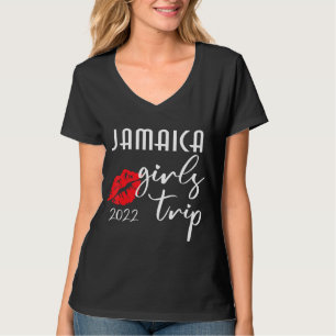 Camiseta Viagem de Meninas da Jamaica 2022 Para Mulheres De