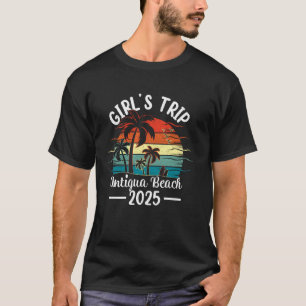 Camiseta Viagem de Meninas de Férias de Verão 2025 Praia de