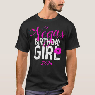 Camiseta Viagem de Meninas de Las Vegas 2024 Shirts Girls V