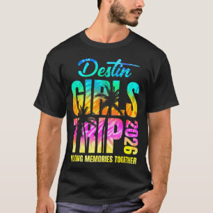 Camiseta Viagem de Meninas Destin 2026 Fim de Semana de Fér