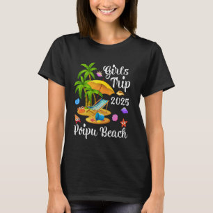 Camiseta Viagem de Meninas Férias de Verão 2025 Havaí Praia