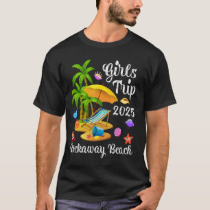 Camiseta Viagem de Meninas Férias de Verão 2025 Praia de Ro