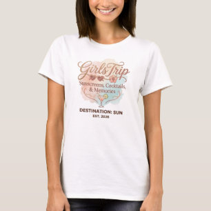 Camiseta Viagem de Meninas - Férias de Verão - Protetores s