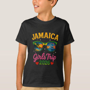 Camiseta Viagem de Meninas Jamaica 2026 Família Cruzeiro Co