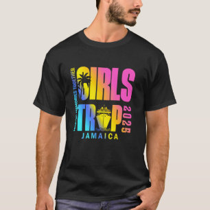 Camiseta Viagem de Meninas Jamaica Viagem de Férias em Famí