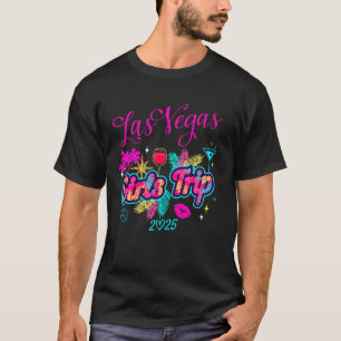 Camiseta Viagem de Meninas Las Vegas 2025 Fim de Semana Fem