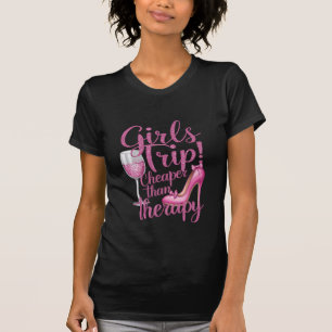 Camiseta Viagem de Meninas Mais Barata Que Terapia de Fim d