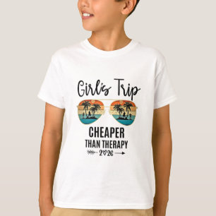 Camiseta Viagem de Meninas Mais Barata Que Uma Terapia 2026