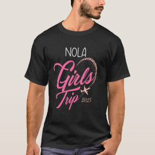 Camiseta Viagem de Meninas Nola 2025 Férias Fim de Semana d