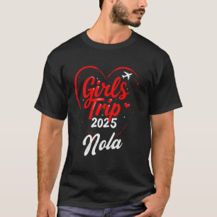 Camiseta Viagem de Meninas Nola 2025 Férias Fim de Semana F