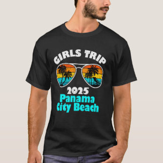Camiseta Viagem de Meninas Panama City Beach 2025 Fim de Se