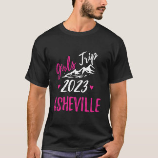 Camiseta Viagem de Meninas para Asheville 2023 Férias Despe