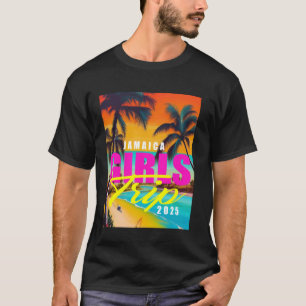 Camiseta Viagem de Meninas para Jamaica 2025 Férias