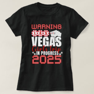 Camiseta Viagem de Meninas para Las Vegas em Andamento 2025