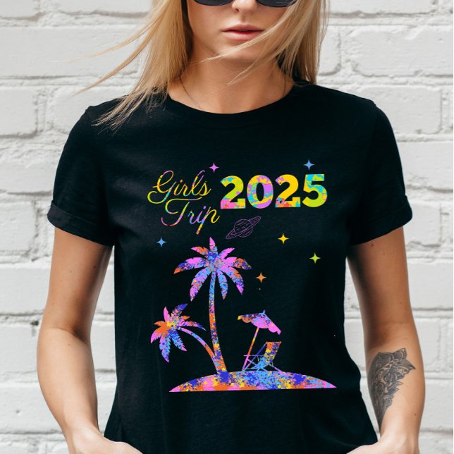 Camiseta Viagem de Meninas Personalizada 2025 Despedida de  (Criador carregado)