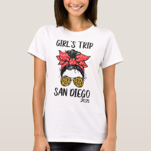 Camiseta Viagem de Meninas San Diego 2025 Férias Fim de Sem
