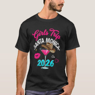 Camiseta Viagem de Meninas Santa Mônica Fim de Semana Féria