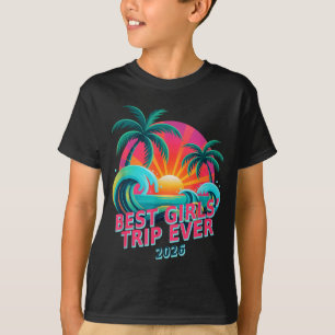 Camiseta Viagem de meninas vintage para sempre 2026 cruzeir