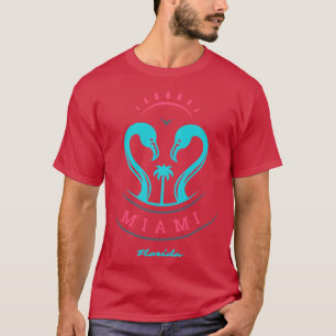Camiseta Viagem de Miami Florida Flamingos