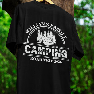 Camiseta Viagem de montanha de férias da família de nomes p