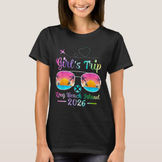 Camiseta Viagem de mulheres da Ilha de Long Beach 2026 Verã