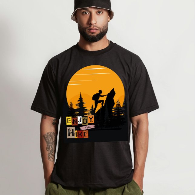 Camiseta viagem de Natal "Desfrute do Hike" (Criador carregado)