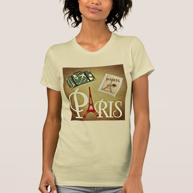 Camiseta Viagem de Paris T-Shirt (Frente)