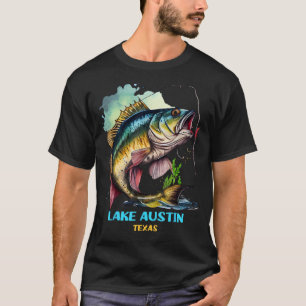 Camiseta Viagem de pesca com fly fishing no Lago Austin Tex