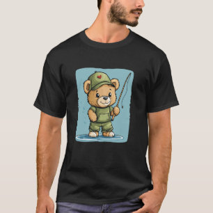 Camiseta Viagem de Pesca do Ursinho de Pelúcia para Diversã
