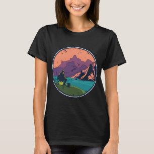 Camiseta viagem de pesca pescador pescador
