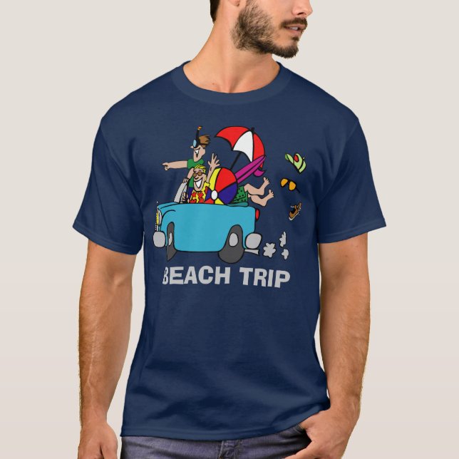 Camiseta Viagem de praia (Frente)