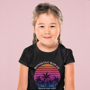Camiseta Viagem de Praia Personalizada Palmeiras Tropicais