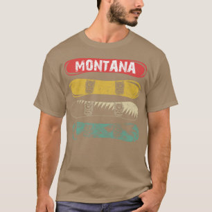 Camiseta Viagem de pranchas de neve de Montana