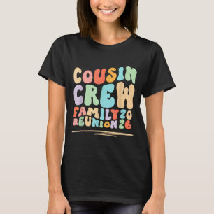 Camiseta Viagem de reunião familiar retrô da tripulação de