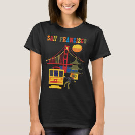 Camiseta Viagem de San Francisco no Bonde de Cabo da Porta