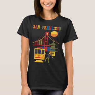 Camiseta Viagem de San Francisco no Bonde de Cabo da Porta
