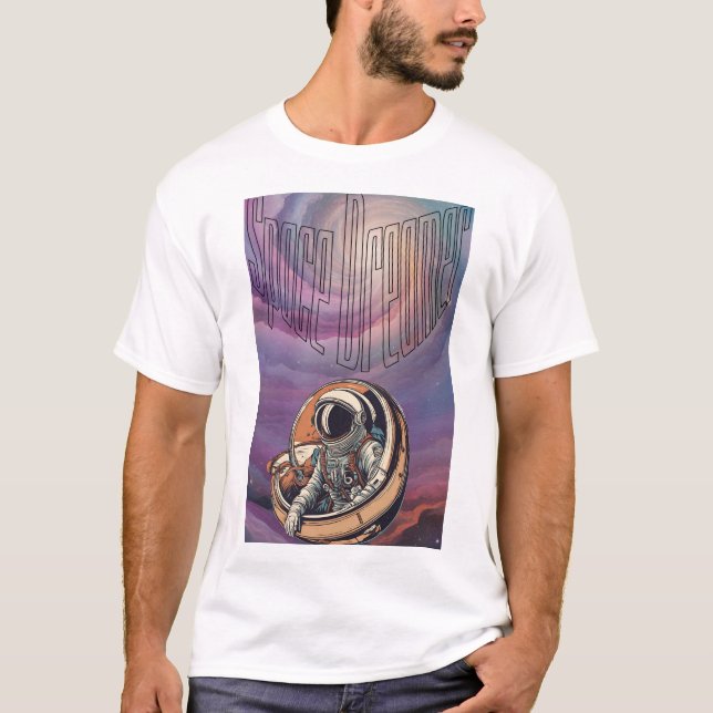 Camiseta Viagem de T-Shirt Espacial Dreamer (Frente)