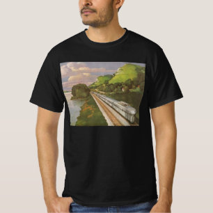 Camiseta Viagem de Trem Antigo, Locomotiva no Campo