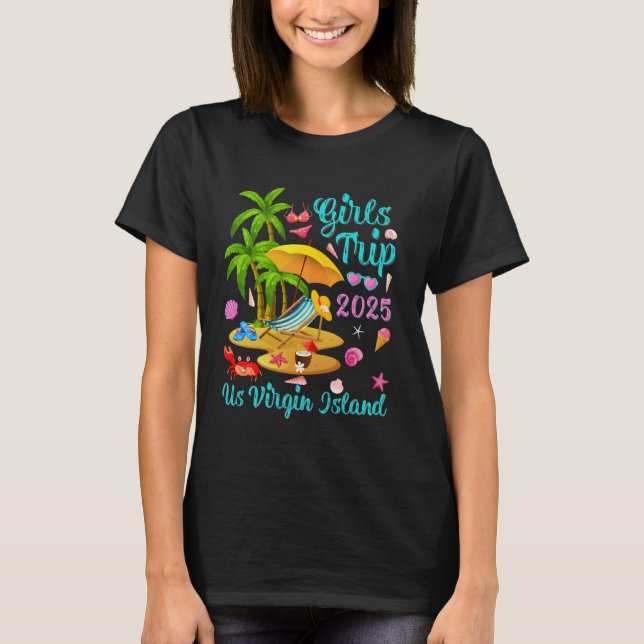 Camiseta Viagem de Verão das Ilhas Virgens dos EUA, Trip. 2 (Frente)