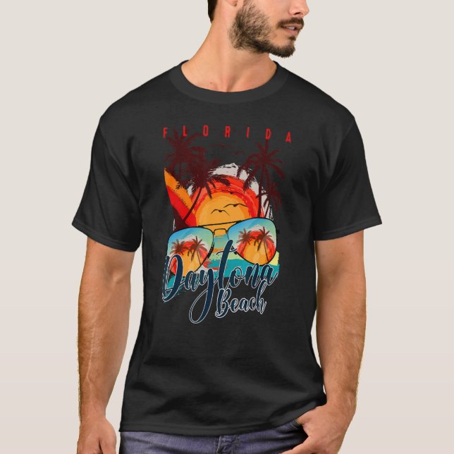 Camiseta Viagem de Verão de Daytona Beach Fl na Flórida B (Frente)