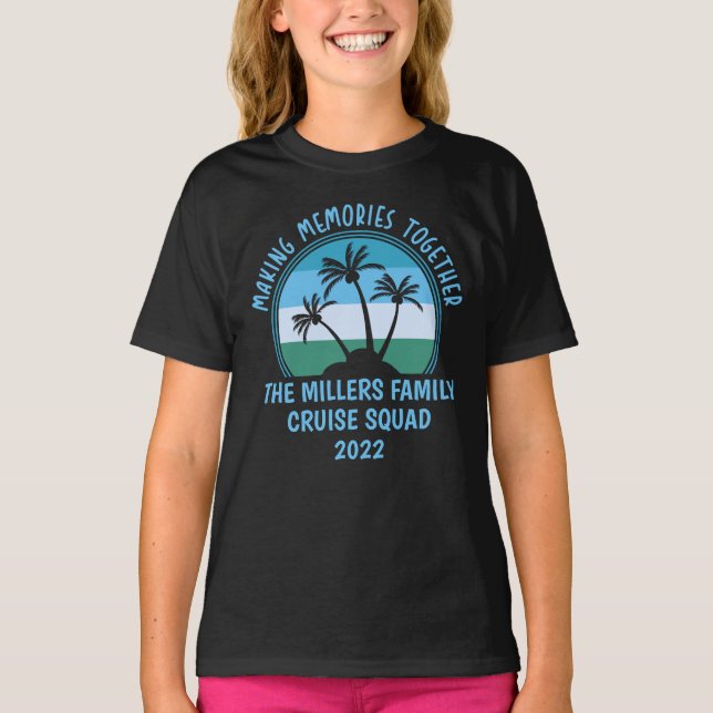 Camiseta Viagem de Verão de Reunião da Família Personalizad (Frente)