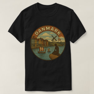 Camiseta Viagem Dinamarca Vintage