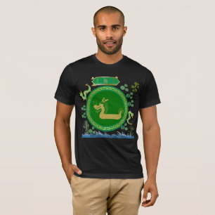 Camiseta viagem do dragão de jade preto